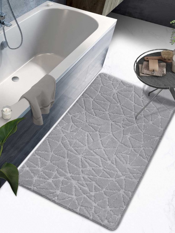 Коврик SHAHINTEX РР 80*120 001 серый 50 S - 4