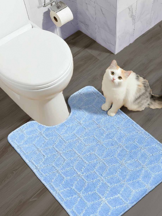 Коврик SHAHINTEX РР 60*80 002 голубой 11 S - 3