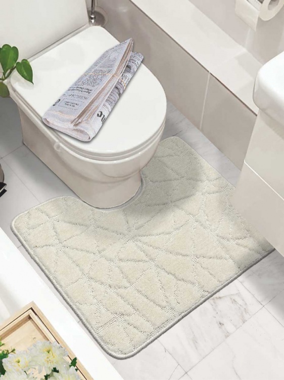 Коврик SHAHINTEX РР 60*50 001 кремовый 3 S - 2