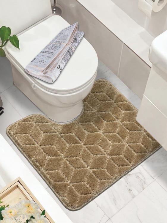 Коврик SHAHINTEX РР 60*50 002 кофе с молоком 55 S - 4