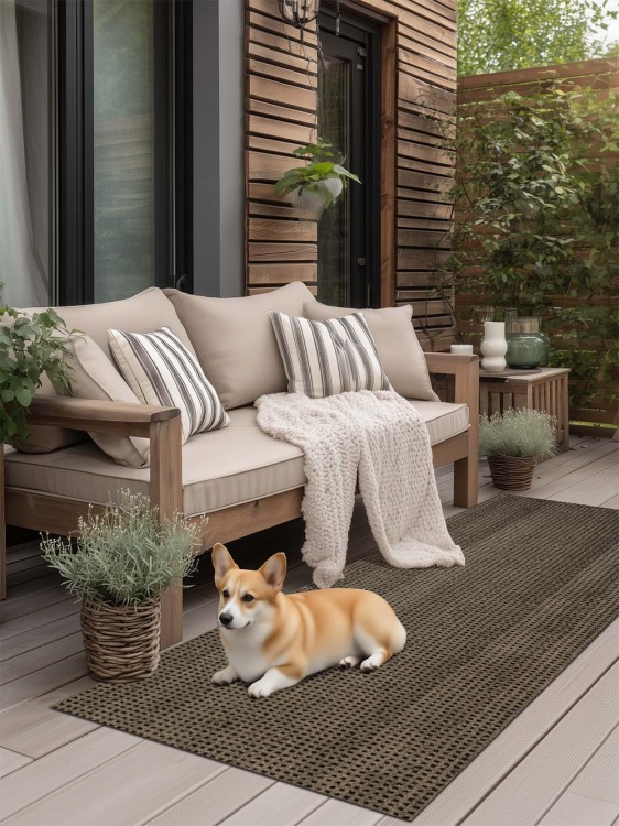 Коврик влаговпитывающий ТВИД ТЭМ 100х200 мокко 02 S - 4