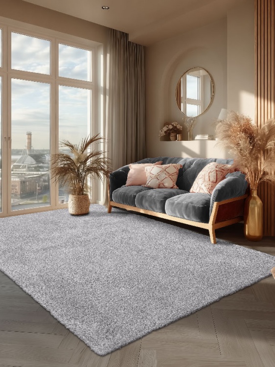 Коврик НАНОХЛОПОК SHAHINTEX 200х300 пепельный 05 S - 3