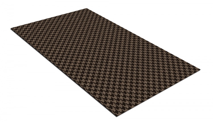 Коврик влаговпитывающий SHAHINTEX Гусиная лапка ТЭМ 67х120 мокко 02 S