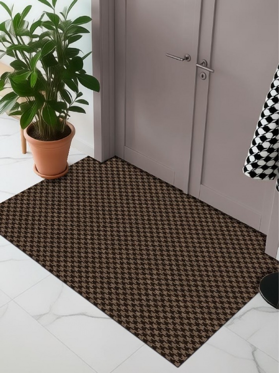 Коврик влаговпитывающий SHAHINTEX Гусиная лапка ТЭМ 100х120 мокко 02 S - 3