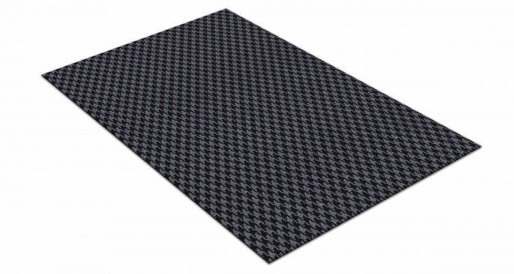 Коврик влаговпитывающий SHAHINTEX Гусиная лапка ТЭМ 100х150 графит 01 S