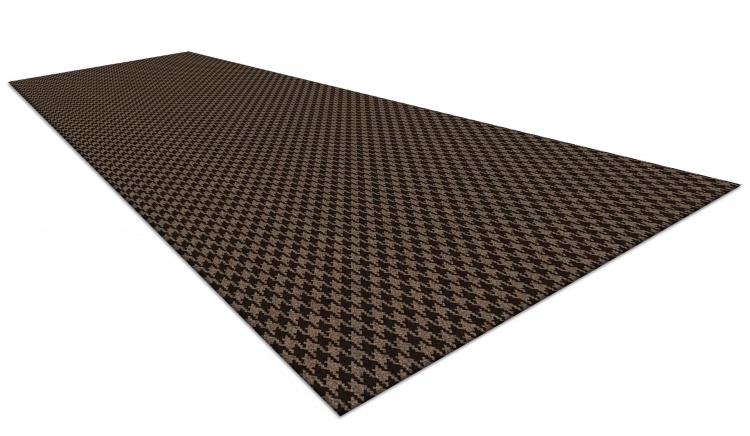 Коврик влаговпитывающий SHAHINTEX Гусиная лапка ТЭМ 100х300 мокко 02 S
