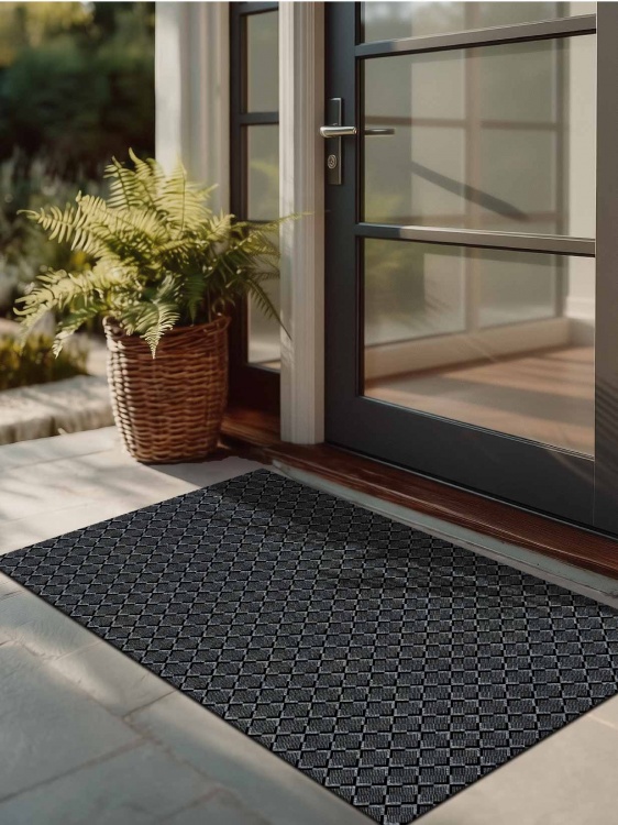 Коврик влаговпитывающий icarpet Каре ТЭМ 67х120 графит 01 S - 2