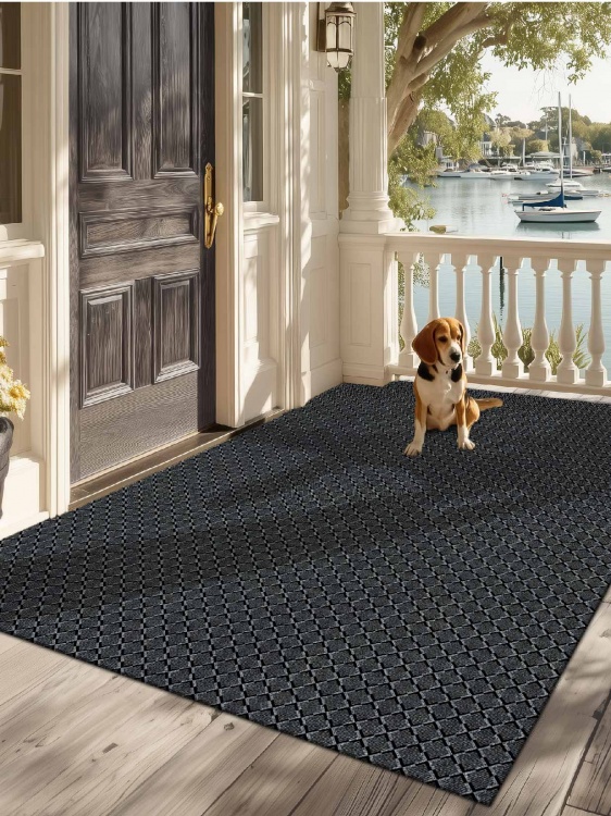 Коврик влаговпитывающий icarpet Каре ТЭМ 150х200 графит 01 S - 2