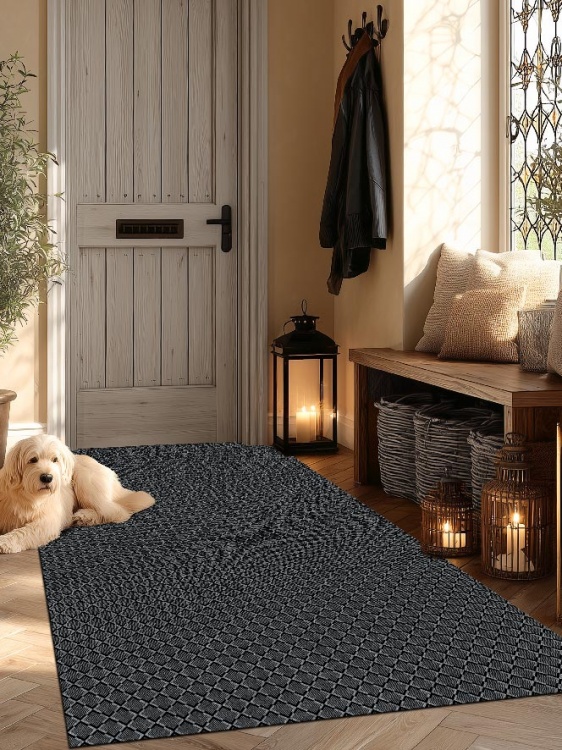 Коврик влаговпитывающий icarpet Каре ТЭМ 100х200 графит 01 S - 3