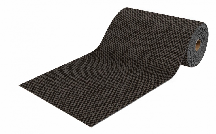 Коврик-дорожка влаговпитывающий SHAHINTEX Гусиная лапка ТЭМ 100х1500 мокко 02