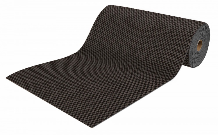 Коврик-дорожка влаговпитывающий SHAHINTEX Гусиная лапка ТЭМ 120х1500 мокко 02