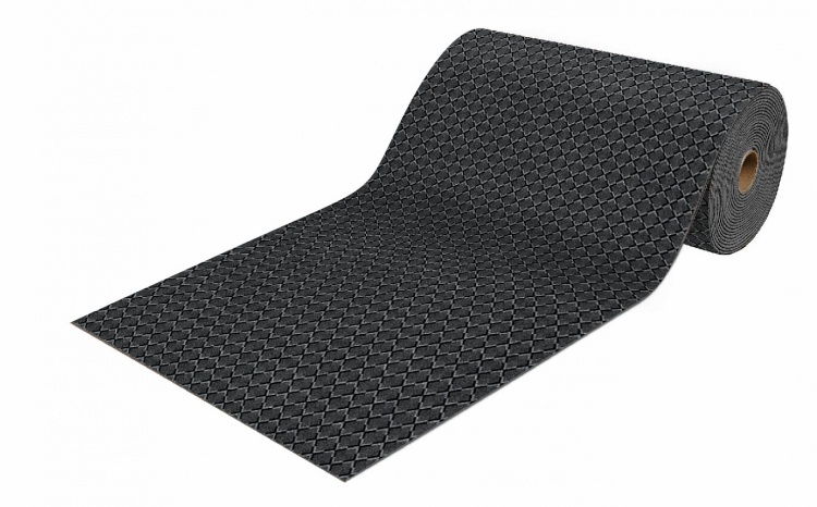Коврик-дорожка влаговпитывающий icarpet КареТЭМ 120х1500 графит 01