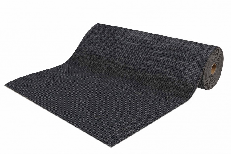 Коврик-дорожка влаговпитывающий icarpet Каре ТЭМ 200х1500 графит 01